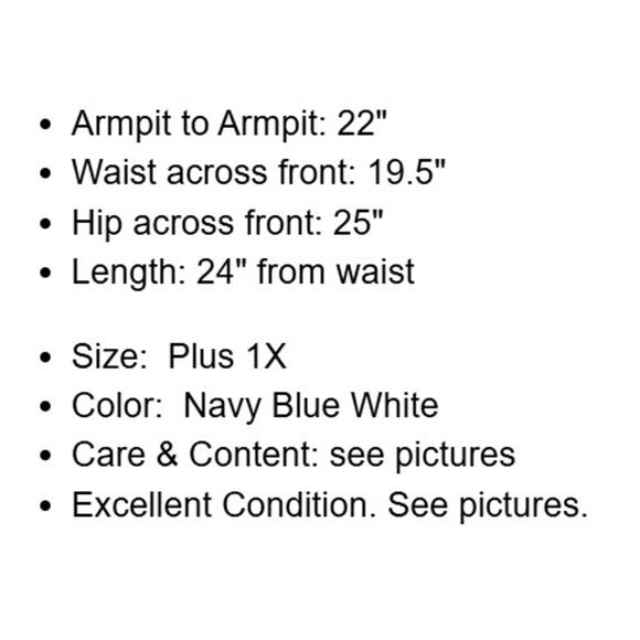 Michael Kors Dress Plus Size 1X Navy Blue Print Stretch Knit Zipper Career New - Picture 4 of 13